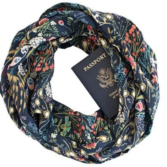 Speakeasy Travel Other - Thea ~ Infinity Scarf w/Secret Zipper Pocket Scarf